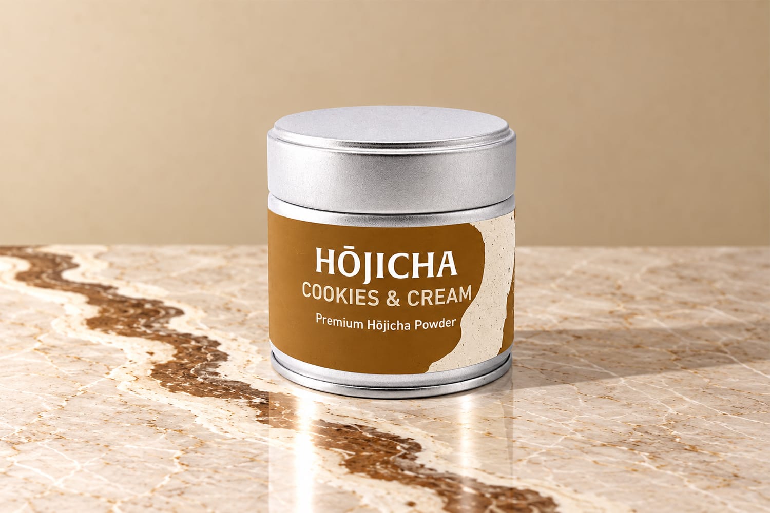 Hōjicha Cookies & Cream, 30 g in Dose