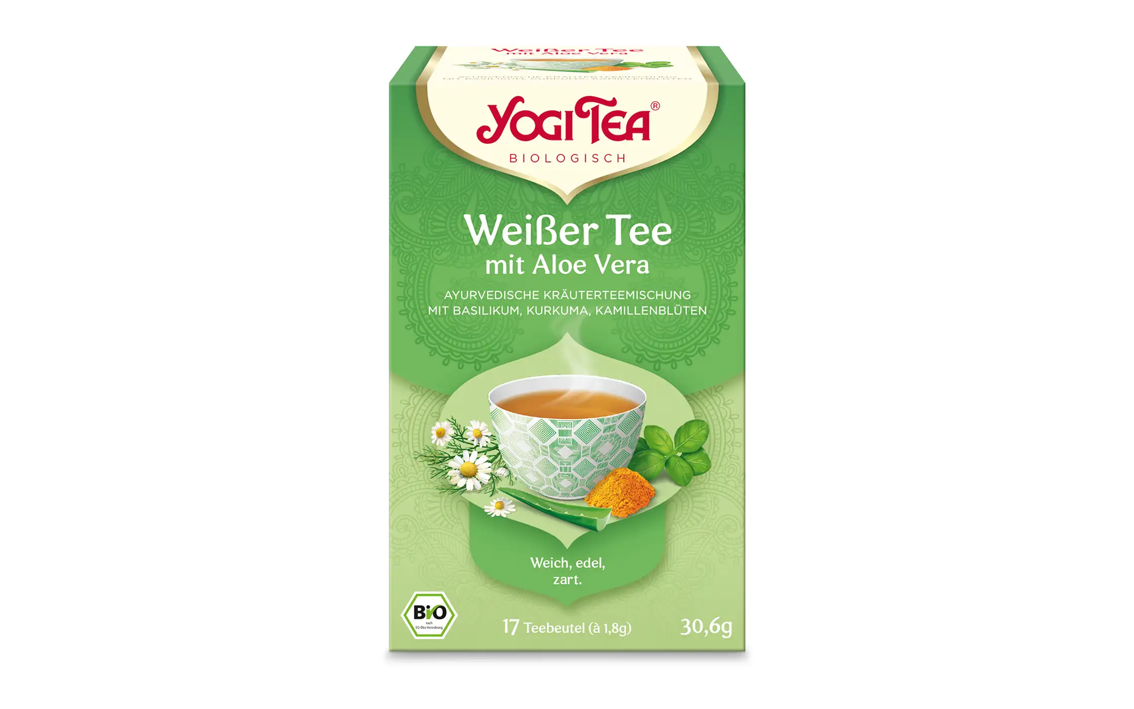 BIO Yogi Tea® Weißer Tee mit Aloe Vera, 17 Teebeutel à 1,8 g