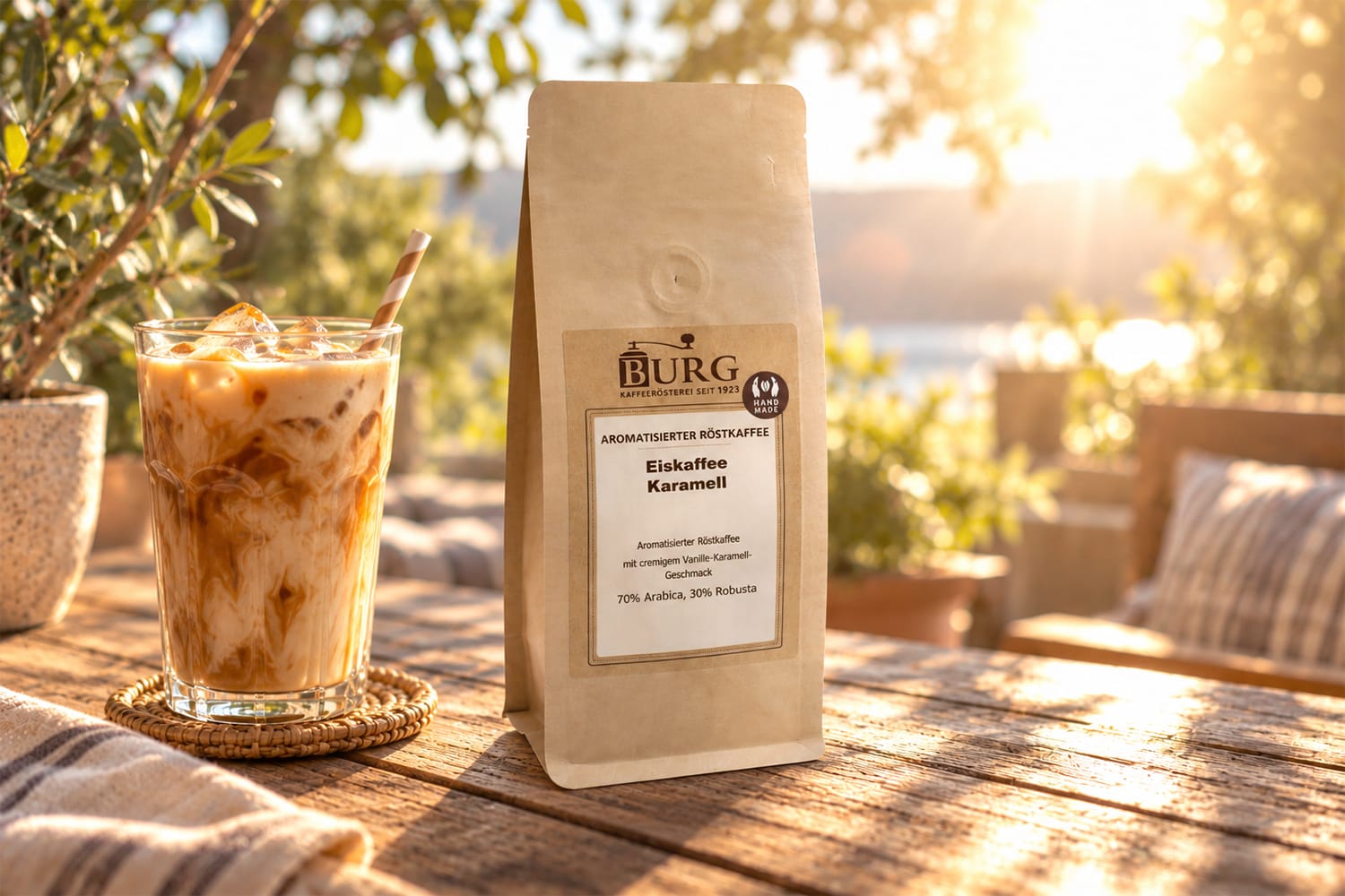 Eiskaffee Karamell 250g, aromatisierter Kaffee