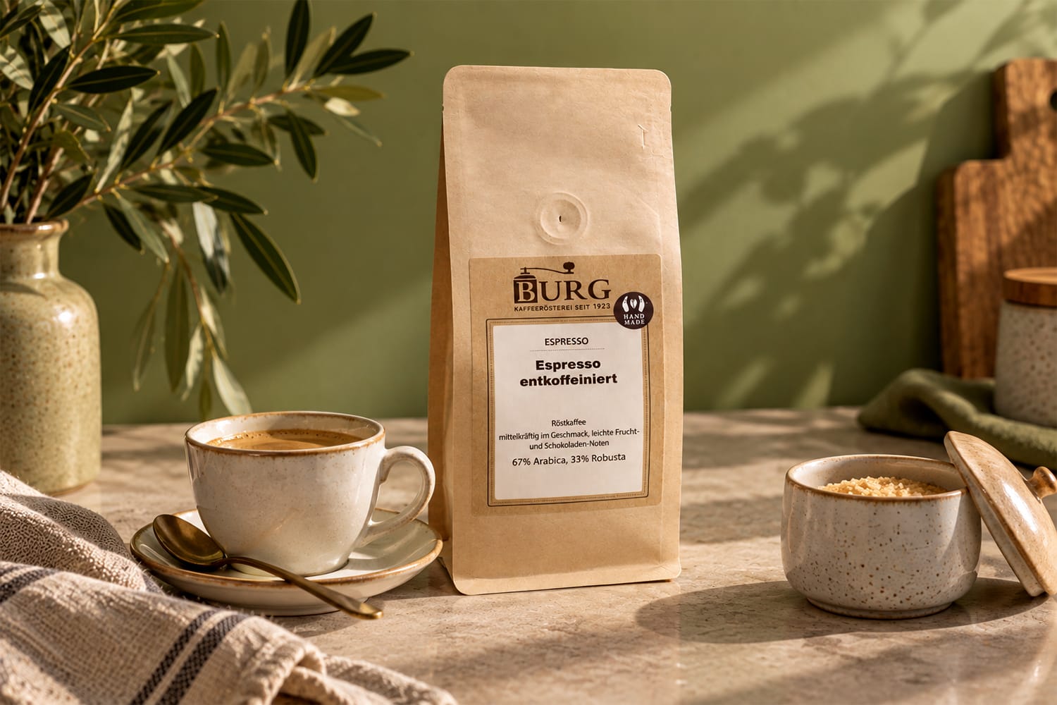 Espresso entkoffeiniert 250g