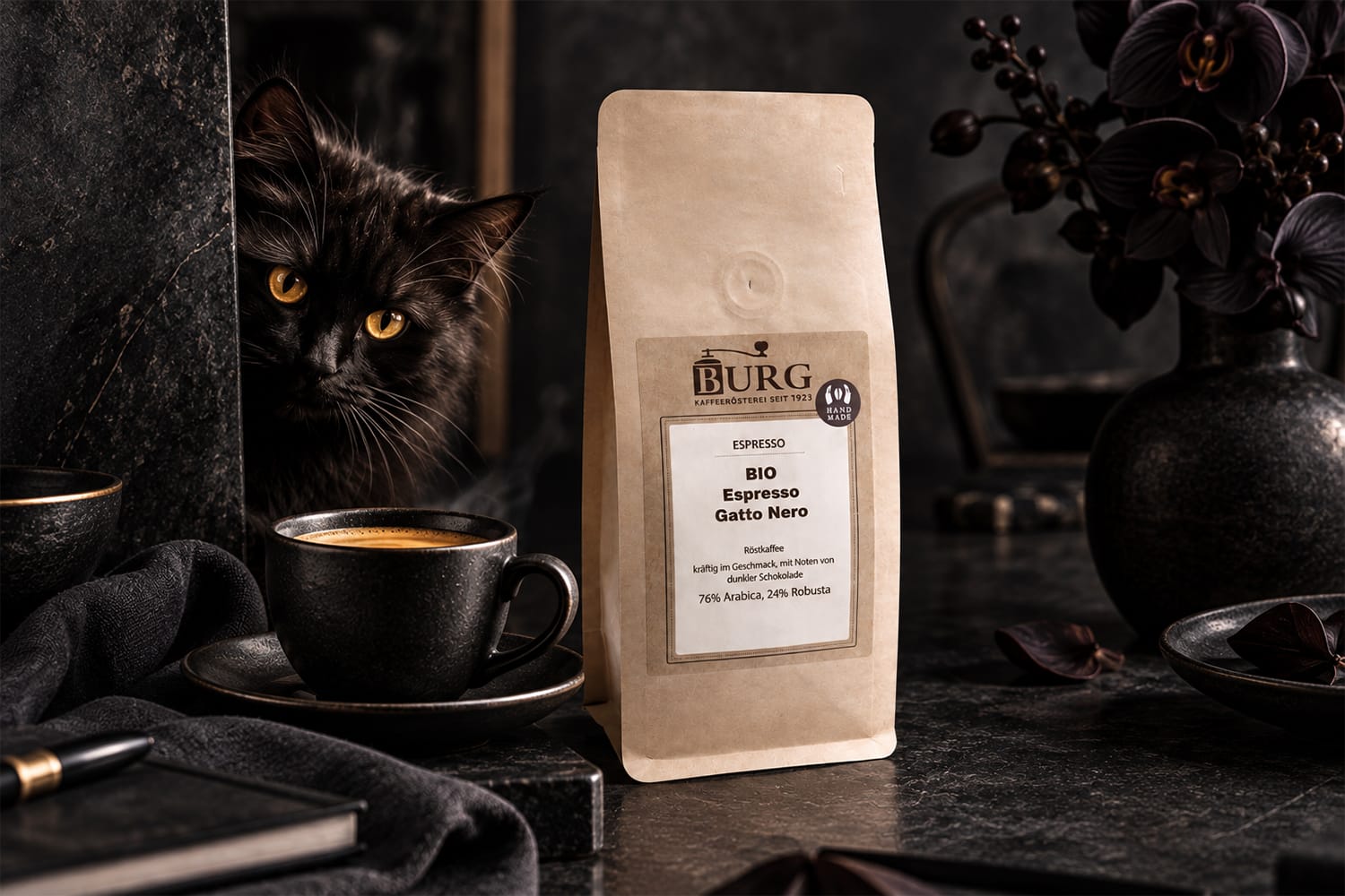 BIO Espresso Gatto Nero 250g