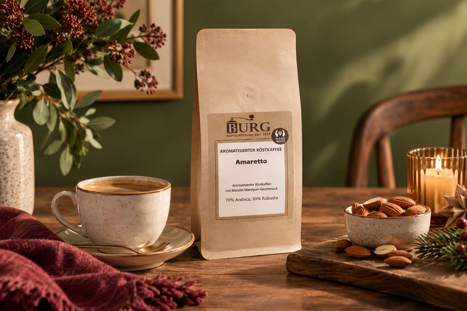 Amaretto 250g, aromatisierter Kaffee