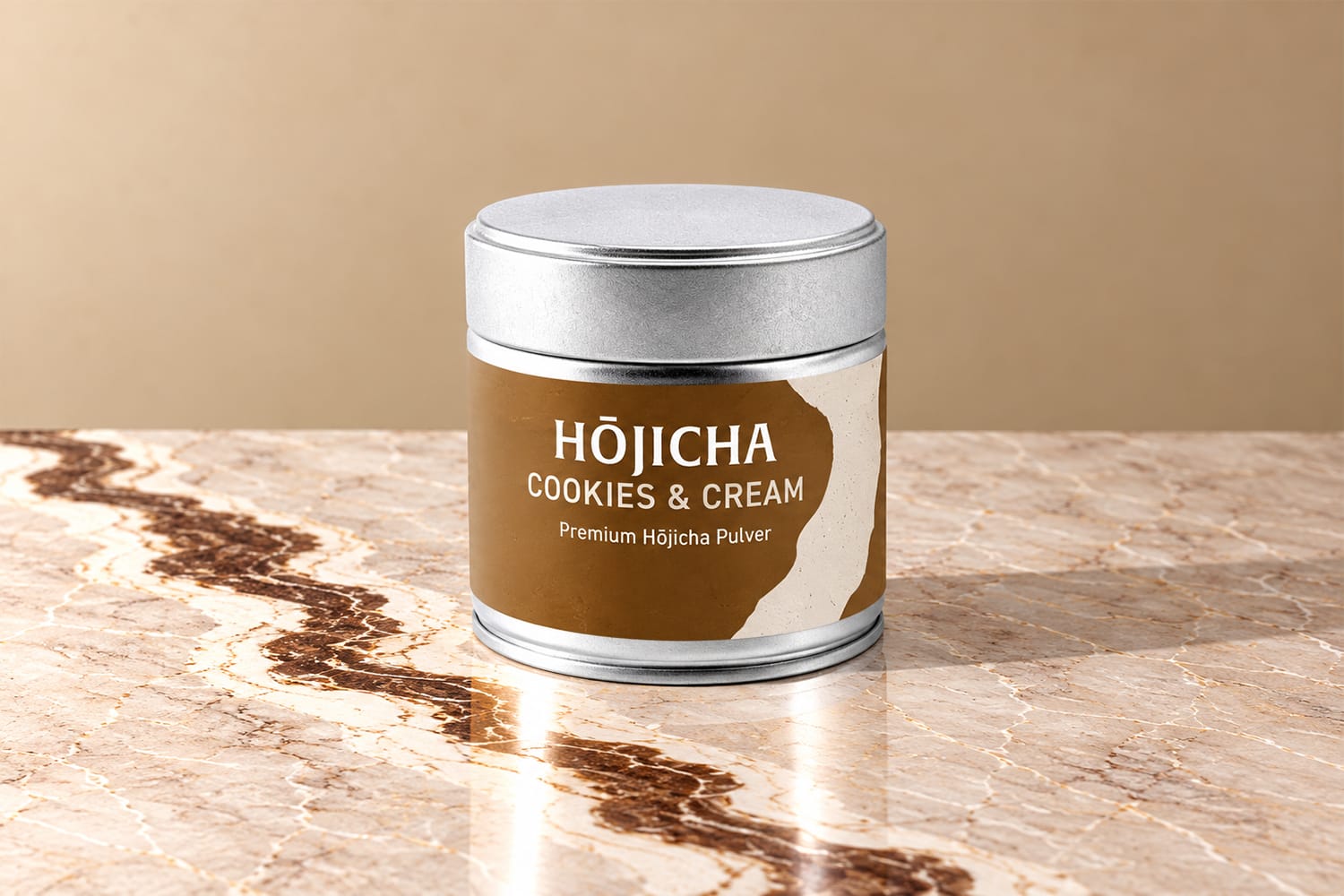 Hōjicha Cookies & Cream, 30 g in Dose
